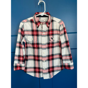 Abercrombie boys 3/4T plaid shirt